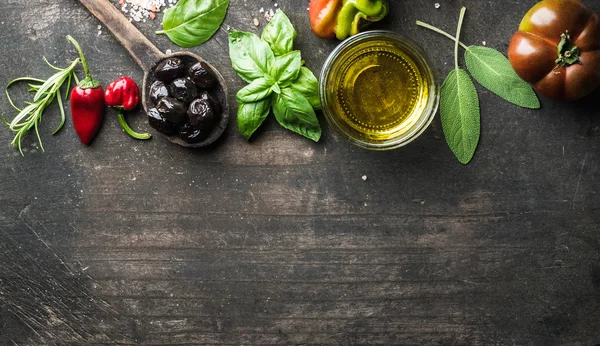 Fondo alimentario con verduras —  Fotos de Stock