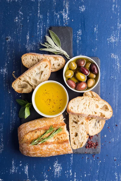 Mediterranean snacks set — Stock Photo, Image