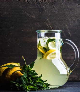 Ev yapımı naneli limonata 