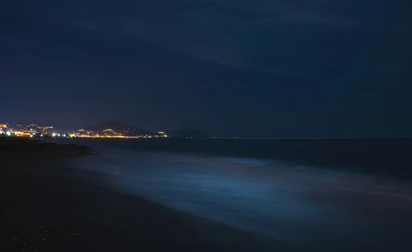 Night scape of the sea coast — Stock Fotó