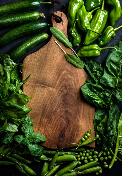 Ingredientes verdes frescos — Foto de Stock