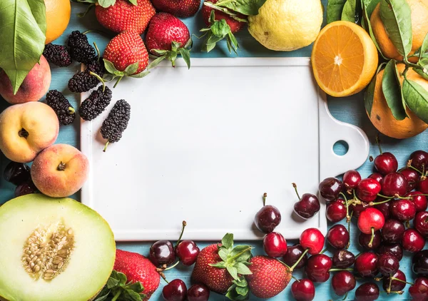 Fondo saludable de frutas de verano — Foto de Stock