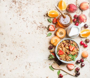 Sağlıklı yaz meyve çeşitli