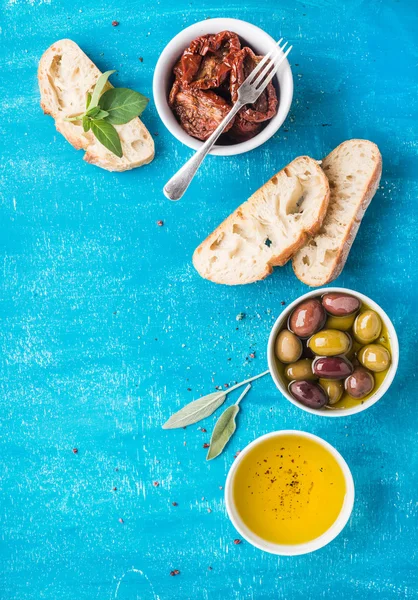 Set snack mediterranei — Foto Stock