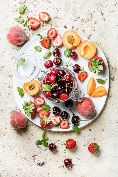 Zdravé letní ovocné odrůdy — Stock fotografie