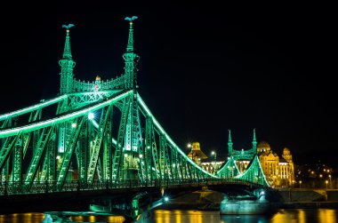 Liberty Bridge in Budapest clipart