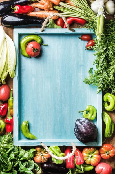 Fresh raw ingredients for healthy cooking — Stock Photo, Image