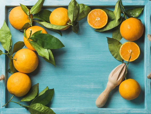 Fresh orange juice in glass — Stock Photo, Image