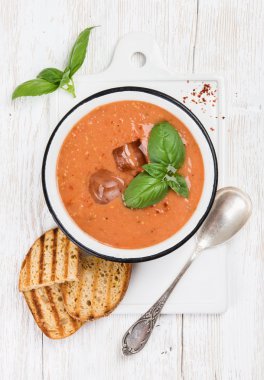 soğuk gazpacho çorbası