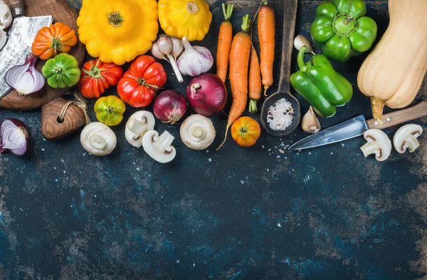 Höst skörd vegetabiliska ingredienser — Stockfoto