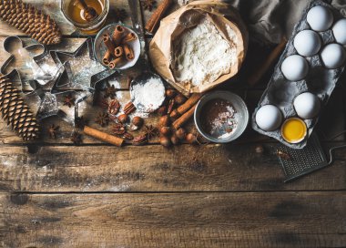 Pişirme ve pişirme malzemeler Noel tatili