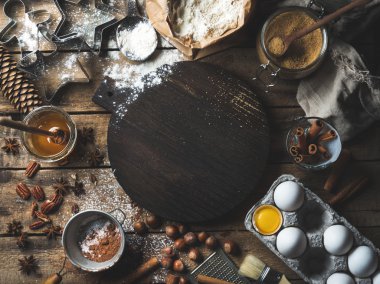 Pişirme ve pişirme malzemeler Noel tatili 