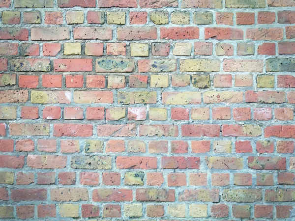 Colorful red brick wall texture — Stock Photo, Image