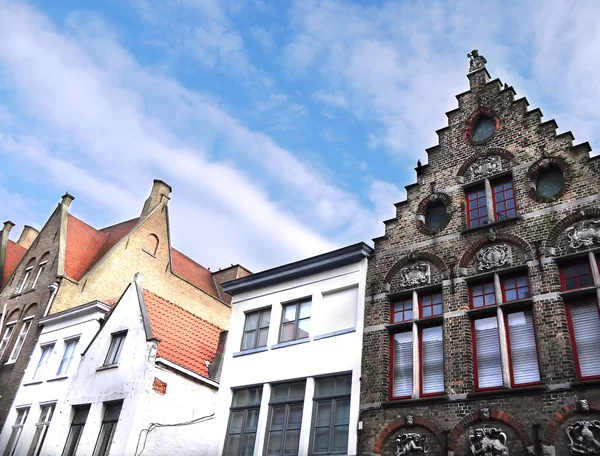 Arquitetura medieval da cidade de Bruges, Flandres Ocidental, Bélgica — Fotografia de Stock
