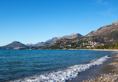 Bar, Karadağ Adriyatik kıyısı manzara. Deniz,