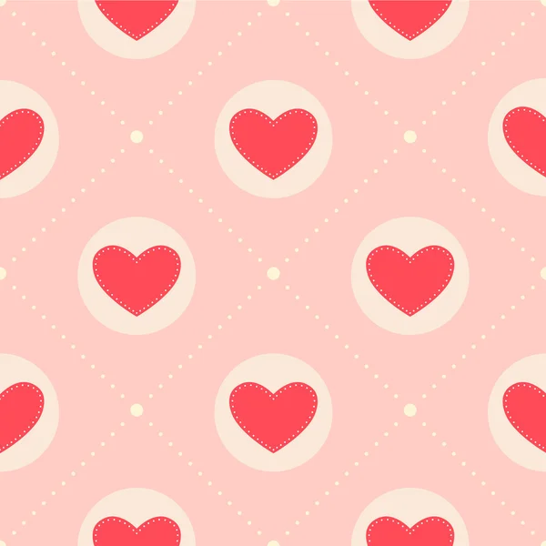 Pattern for Valentines Day. Vector illustration of flat design. — Stock Vector