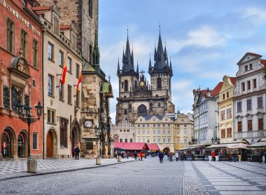 Prague, Çek Cumhuriyeti, Orta Avrupa, 26.12.2014. Görünüm ove