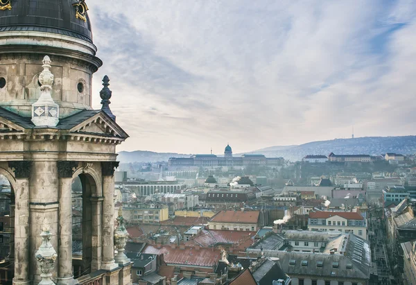 The view over Budapest, Hungary, from Saint Istvan's Basilica vi — Stock Photo, Image