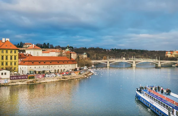 Prague, Czech Republic, Central Europe, 25.12.2014: the view fro — Stock Photo, Image