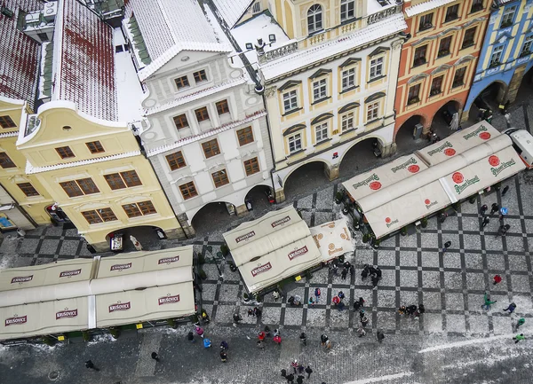 Prag, tschechisch repulic, 15.01.2013: der Blick über die Häuser und — Stockfoto