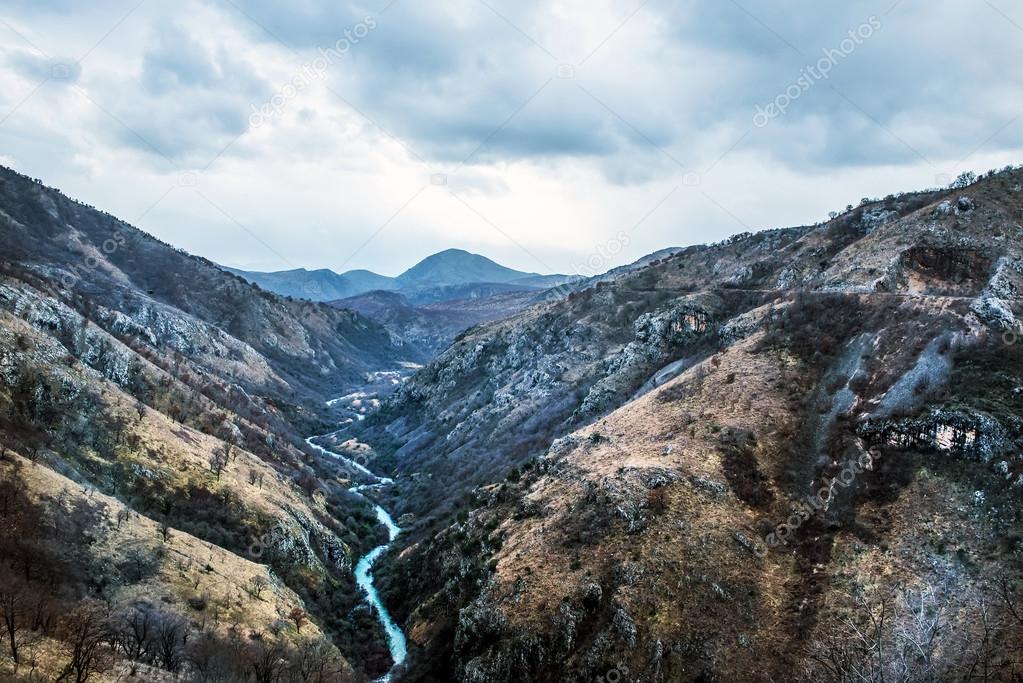 The canyon of Tara river - Kanjon rijeke Tare in Montenegro