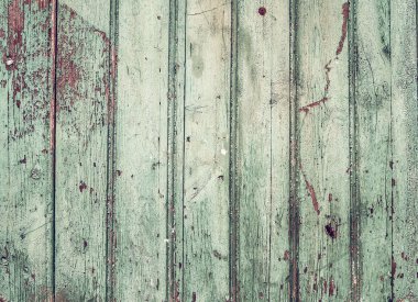 Cracky yeşil turqouise ahşap doku eski rustik boyalı
