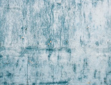 Grunge light blue painted wooden