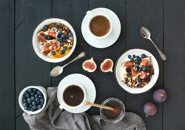 Healthy breakfast set. — Stock Photo, Image