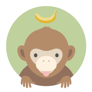 Düz grafik portre  .