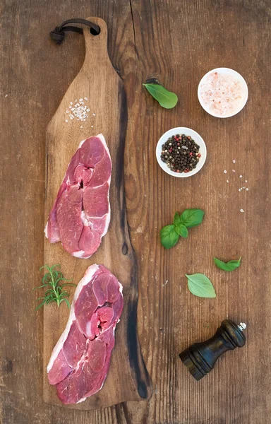 Rohes frisches Fleisch Lamm — Stockfoto