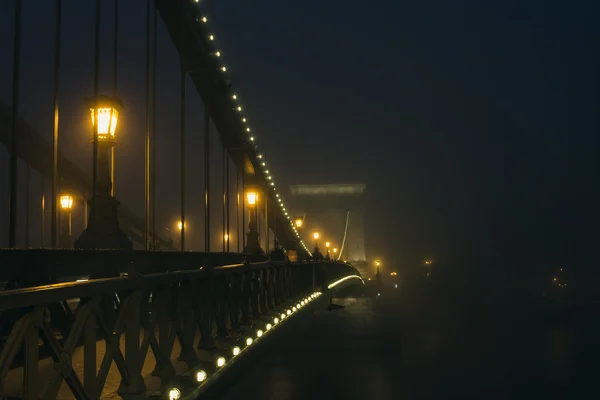 Puente de la cadena en Budapest — Foto de Stock