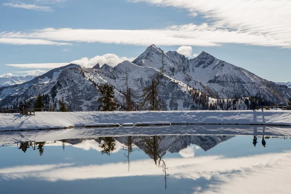 Alps mountain landscape. Winter landscape — Stock Photo, Image