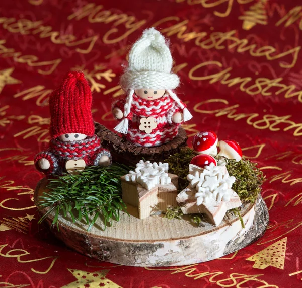 Beautiful christmas decoration winter Childs — Stock Photo, Image