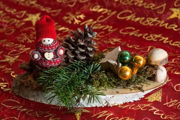 Beautiful christmas decoration winter Child — Stock Photo, Image