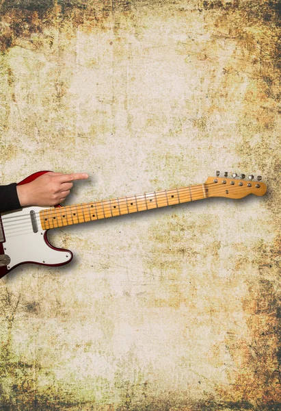 Guitar front view with space for text 3 — Stock Photo, Image
