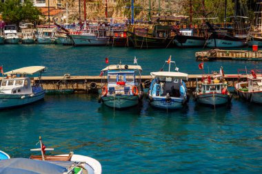 Türkiye 'nin Antalya antik merkezindeki eski liman