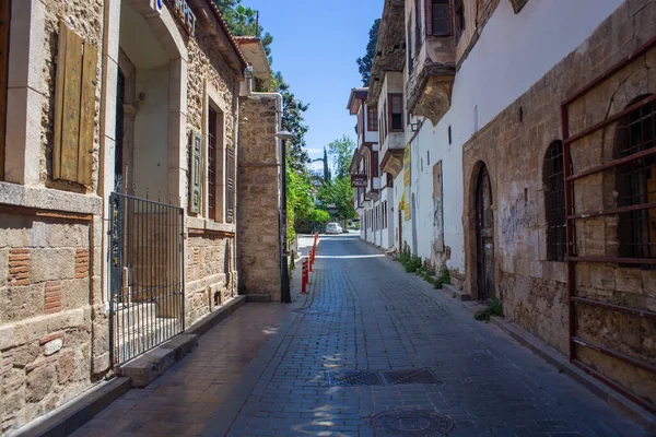 Antalya Turquia 2021 Ruas Centro Cidade Velha Antalya Turquia Sem — Fotografia de Stock