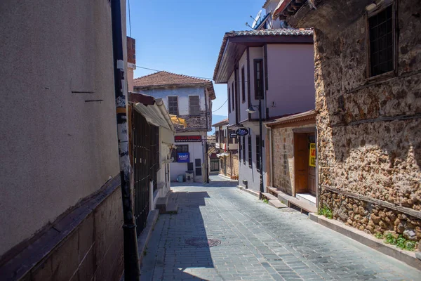 Antalya Turquia 2021 Ruas Centro Cidade Velha Antalya Turquia Sem — Fotografia de Stock