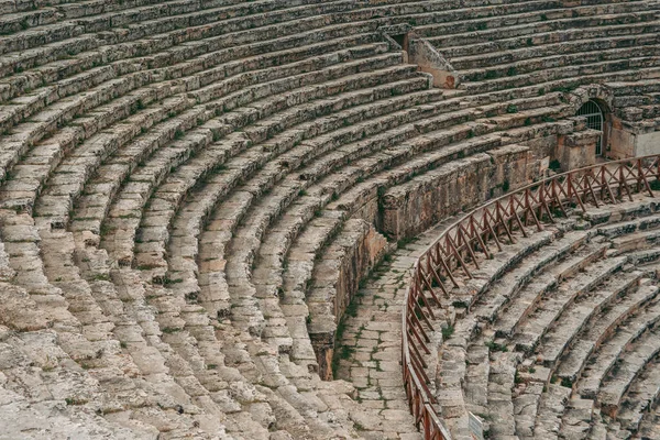 Antiguo Anfiteatro Romano Piedra Aire Libre Pamukkale Turquía —  Fotos de Stock