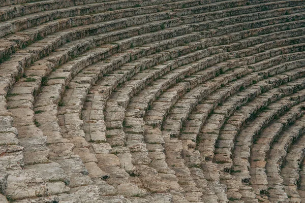 Antiguo Anfiteatro Romano Piedra Aire Libre Pamukkale Turquía —  Fotos de Stock