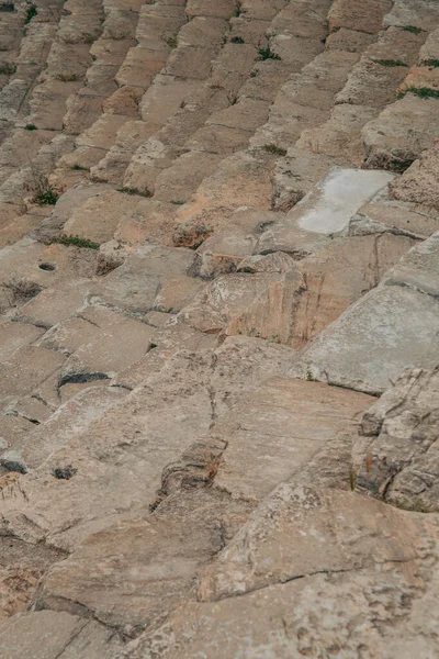 Starożytny Rzymski Amfiteatr Kamienia Pod Gołym Niebem Pamukkale Turcji — Zdjęcie stockowe