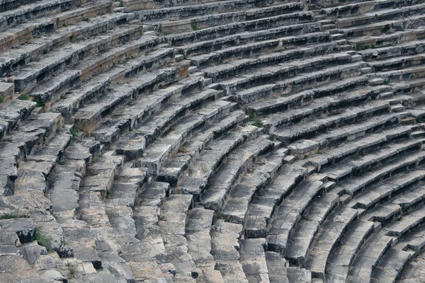 土耳其帕穆克卡莱的古罗马圆形剧场 在开放的天空下由石头制成 — 图库照片