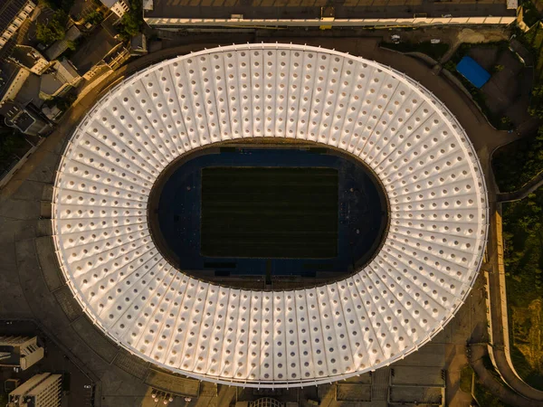 Vista Aérea Estádio Futebol Cidade Europa — Fotografia de Stock