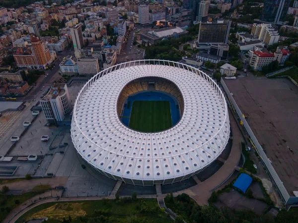 Luchtfoto Van Het Voetbalstadion Stad Europa — Stockfoto