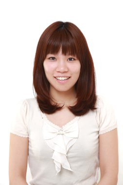 Japon kadın gülümsüyor