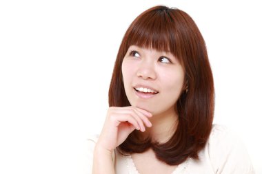 genç Japon kadın onun geleceği görmenin