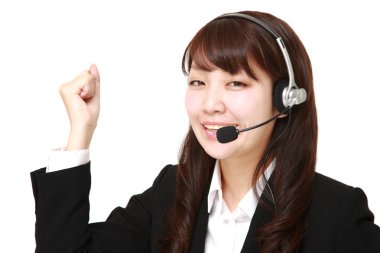 genç Japon işkadını zafer poz