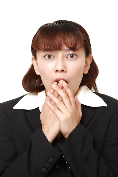 Asiatico businesswoman shocked — Foto Stock