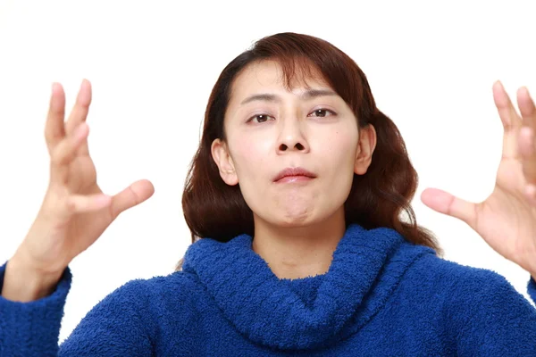 Asian woman with supernatural power — Stock Photo, Image