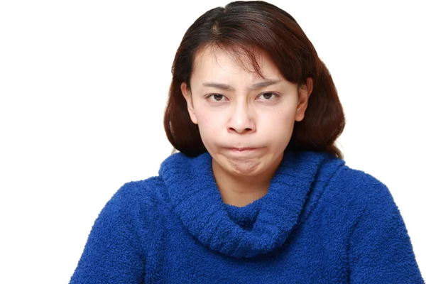 Enojado asiático mujer —  Fotos de Stock